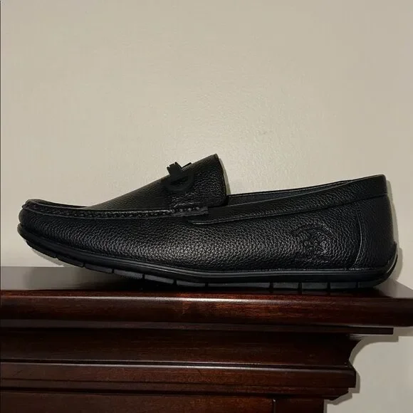 Beverly Hills PC 12 Black BRUNSWICK Faux Leather Loafers Driver Moccasins